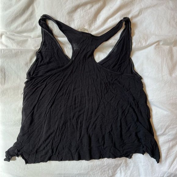 Free People Layered Racerback/ Linen We The Free Tank Top - Picture 3 of 7